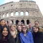 Students at the Colosseum. 