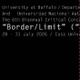 "Border/Limit" poster. 