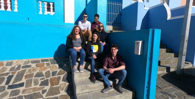 Study abroad students in Cape Town, South Africa. 