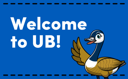 an illustration of a smiling Canadian goose. 