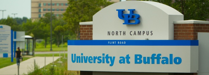 Sign for UB's North Campus. 