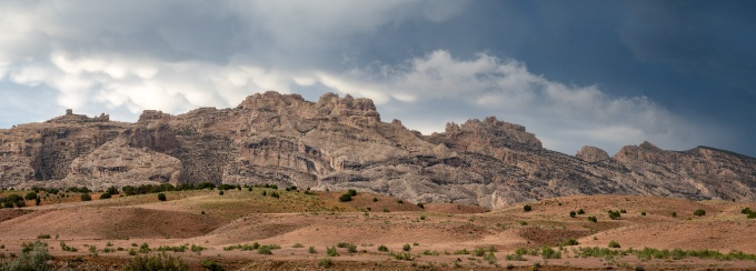 Mountain scenery in Rainbow Ranch, Utah. 