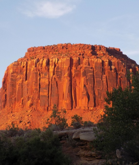 Sunset Rock, Dugout Ranch, Utah. 