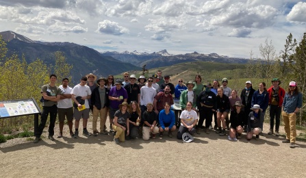 A group shot of the Field Camp group. 