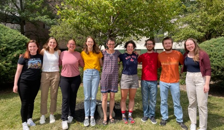 A group shot of the UB Paleoclimate Dynamics team. 
