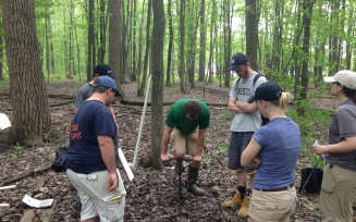 Students conducting research in Buffalo. 