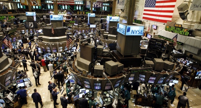 The floor of the New York Stock Exchange. 