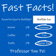 Favorite team: Buffalo Zoo Winter or Summer: Summer Coffee or Tea: Tea Duffs or Anchor Bar: Anchor Bar. 