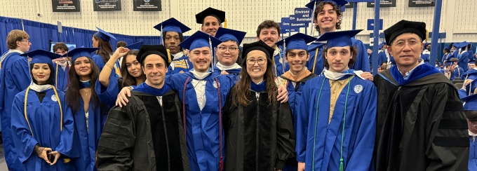 Graduating Students and faculty. 