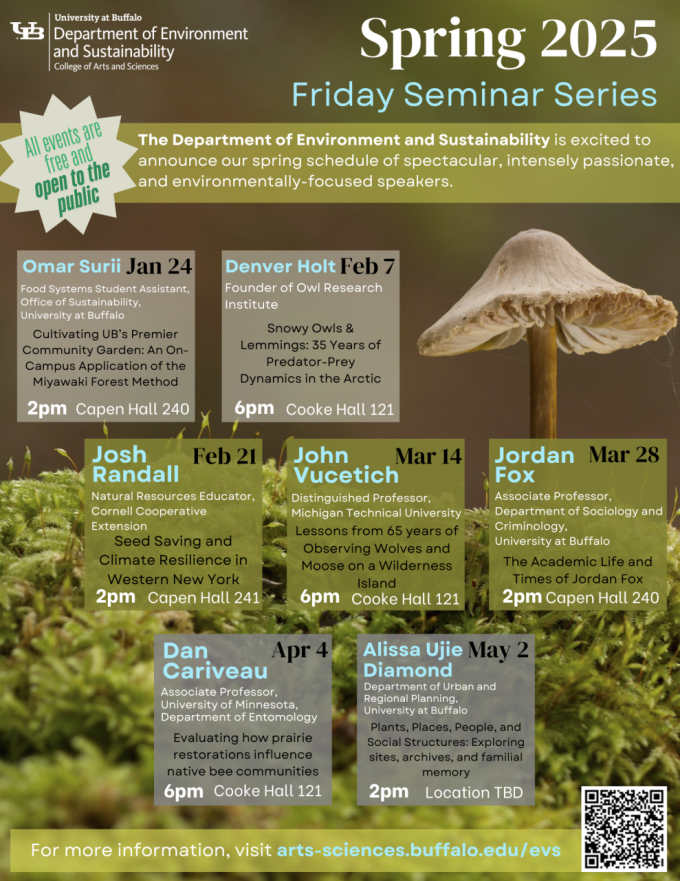 EVS Seminar series schedule. 