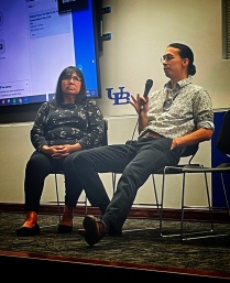 Christine G. Abrams (Left) and Grandell "Bird" Logan (Right) of the Tonawanda Seneca Nation. 