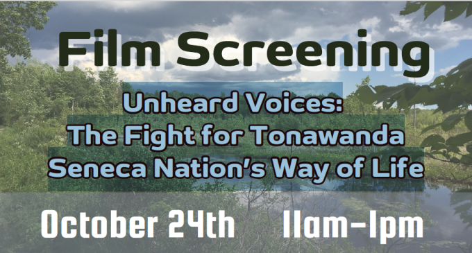 Unheard Voices: The Fight for Tonawanda Seneca Nation’s Way of Life. 