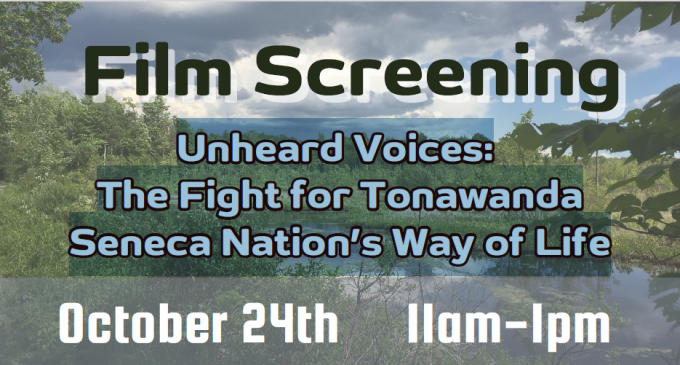 Unheard Voices: The Fight for Tonawanda Seneca Nation’s Way of Life.