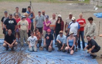 A group of people posing for a photo. 