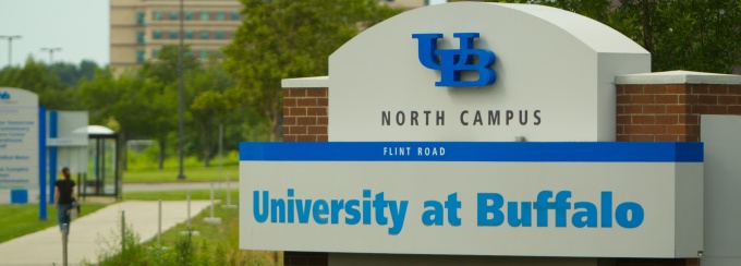 Sign for UB's North Campus. 