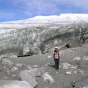 Bea Csatho in ice sheets in Greenland. 
