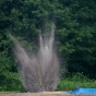 Blast at the Geohazards field station on July 26th,2018. 