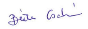 Bea Csatho signature. 