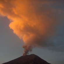 Volcano erupting. 