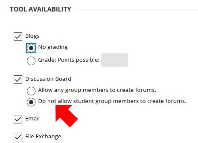 Do not allow students to create forums. 