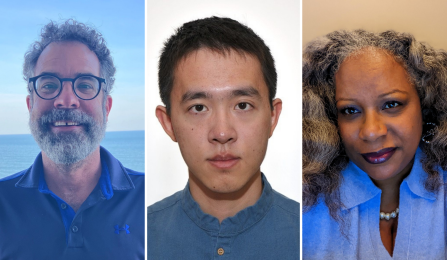 Headshots of Pablo Mitchell, Zhongtian Han and Christy Garrison-Harrison.