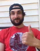 Eric Deutsch and his respectable beard, showing a thumbs up. 