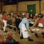 Peasant Wedding by Pieter Bruegel the Elder. 