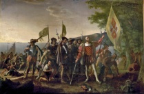 Zoom image: John Vanderlyn, The Landing of Columbus, 1846 