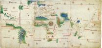 Zoom image: The Cantino Planosphere, 1502 Public Domain Wikimedia Commons 