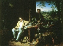 Zoom image: Humboldt and Bonplant in the Jungle Public Domain Wikimedia Commons 