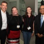 UB Chief Sustainability Officer Ryan McPherson; UB Indigenous Studies Chair Mishuana Goeman, Tonawanda Band of Seneca; VCA Lead Mariana Velez; UB President Satish K. Tripathi. 