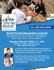 Zoom image: Event Poster for Roots/Shorashim/Judur 