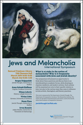 Zoom image: "Jews and Melancholia" Poster