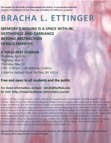 Bracha Ettinger event flier. 
