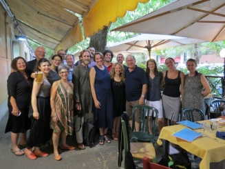 The grand finale dinner in Trastevere, Rome (July 10, 2015). 