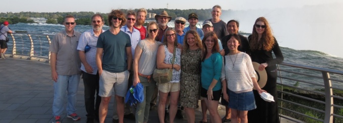 2017 Levinas attendees at Niagara Falls. 