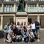 Jodie Ackerman and ASL students in France. 