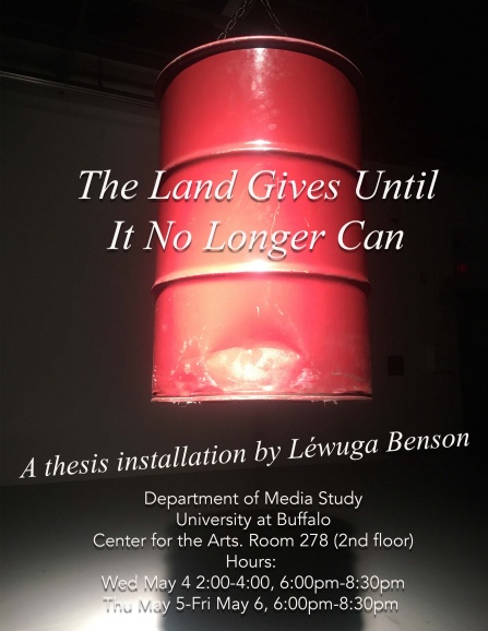 The Land Gives Until It No Longer Can- Léwuga T. Benson. 