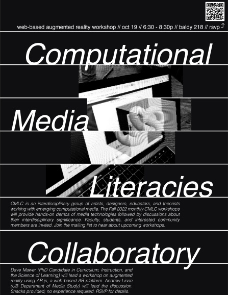 Computational Media Literacies Collaboratory (First Event 10/19). 