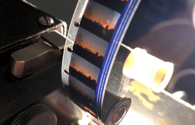 close-up optical printer gate. 