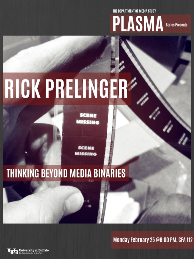 PLASMA poster image for Rick Prelinger.