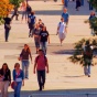 Students on North Campus. 