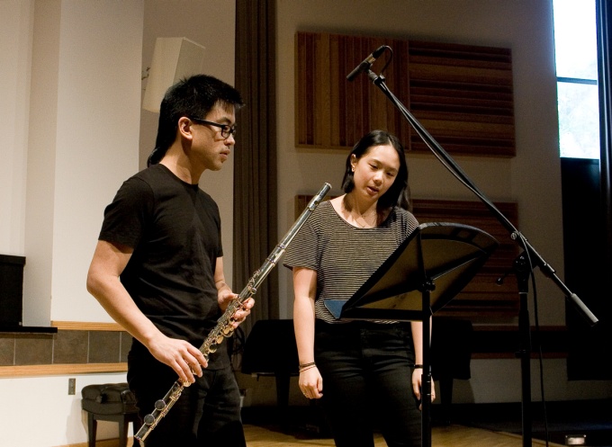 Preformance of "A structure of Silences: an exploration of Ma &ndash; Kezia Yap". 