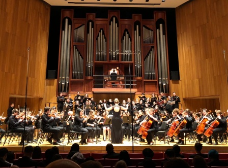 UB Chorus and Choir with UB Symphony Orchestra performing Vaughan Williams in 2019. 