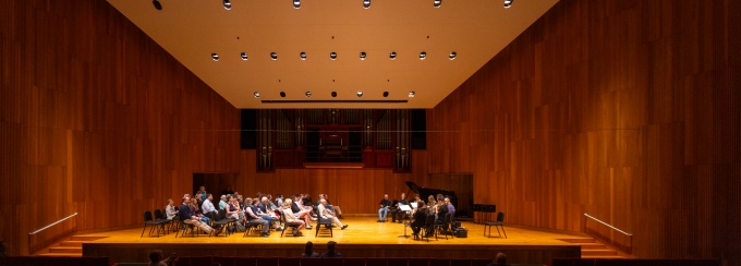 A Brown Bag Concert in Lippes Concert Hall in Slee Hall. 