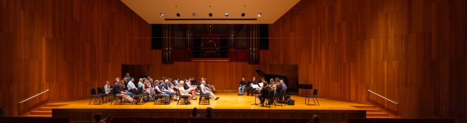 A Brown Bag Concert in Lippes Concert Hall in Slee Hall. 
