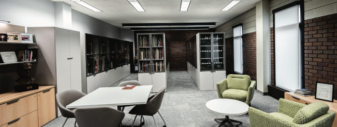 The treasure room at the UB Music Library. 