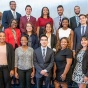 The 2018 Rangel Scholars pose for a photo. UB's Daniel Courteau is in the middle row, far right. 