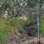 A stream gauge on Kororoit Creek, a non-perennial stream in Victoria, Australia. 