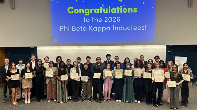 UB Phi Beta Kappa 2026 Inductees. 